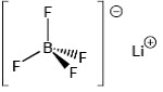 四氟硼酸鋰結構式