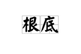 根底[漢語詞語]