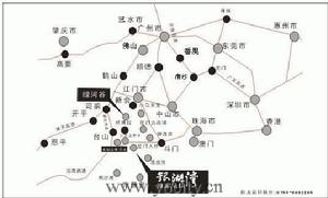 雙水鎮位於廣東省江門市新會區銀洲湖西岸