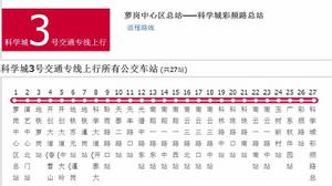 廣州公交科學城3號交通專線