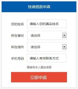 快速借貸申請