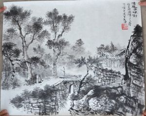 清風東坡村，在2110年秋，山東美協寫生展榮獲優秀獎