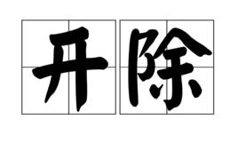 開除[漢語詞語]