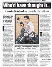 Ramin Karimloo Tattoos