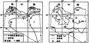 降水線分布