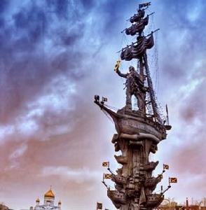 莫斯科的彼得大帝雕塑