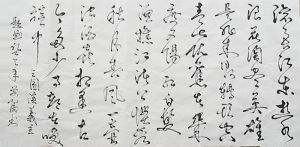 汪前富書法作品（反體書法）