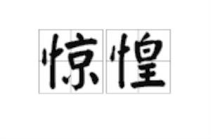 驚惶[漢語詞語]