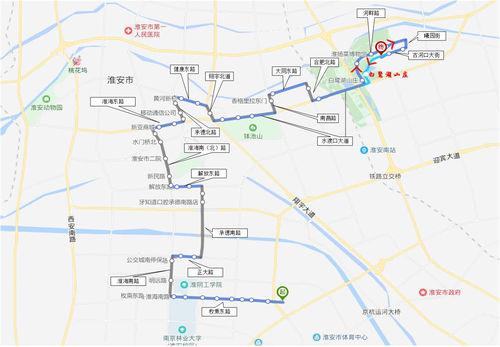 淮安公交23路走向示意圖