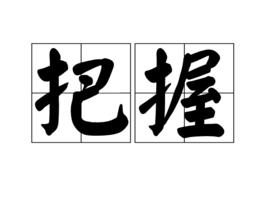 把握[詞語釋義]