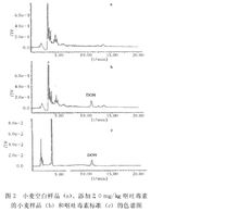 小麥麵粉中嘔吐毒素色譜圖