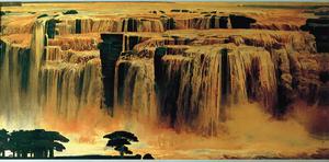 黃河之水天上來（丙烯壁畫）1979