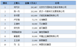 中國捐贈百傑榜