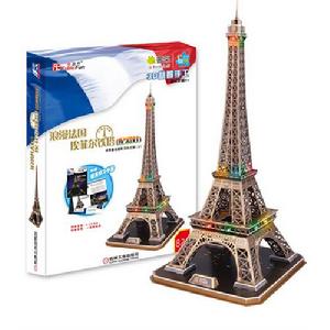 Q書架·愛拼·3D益智手工：浪漫法國艾菲爾鐵塔
