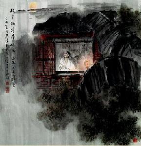 《春雨》意境圖