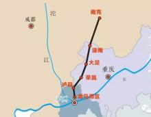 南渝瀘高速公路線路走向