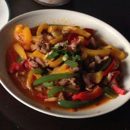 紅綠搭配炒雞胗 紅綠搭配炒雞胗