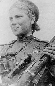 蘇軍還擁有多達3000人的女子狙擊手，這是參戰國家中絕無僅有的