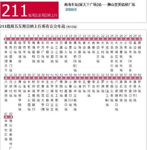 佛山公交211路周五至周日班