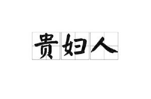 貴婦人[漢語詞語]