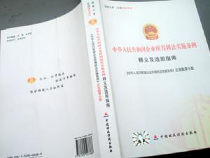 《中華人民共和國企業所得稅法實施條例》