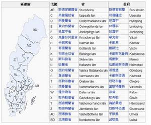 瑞典行政區劃