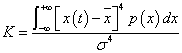 式1 峭度定義