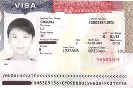 美國商務旅遊簽證