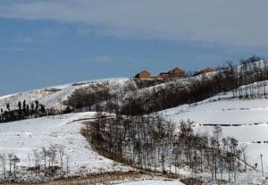 白鹿原冬季地貌景觀 