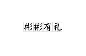 彬彬有禮[漢語詞語]