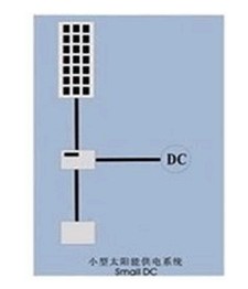 小型太陽能供電系統示意圖