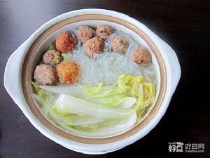 娃娃菜蓮藕肉丸湯