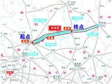 綿陽至蒼溪高速公路示意圖