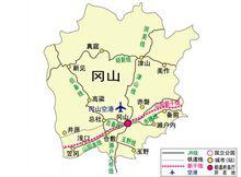 岡山縣交通圖