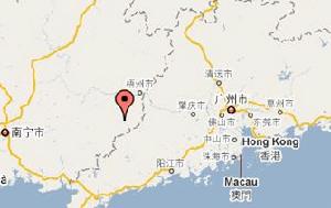 （圖）歸義鎮在廣西壯族自治區內位置