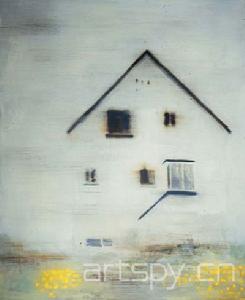 《House》,oil on canvas, 195 x 160 cm, 2002 