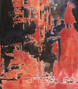 《Ruin negative》, watercolour, 130 x 114 cm,2008