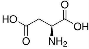 天冬氨酸（Asp）結構式