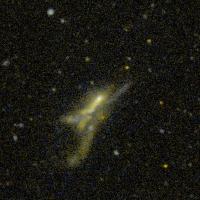 NGC 520 GALEX 彩色圖