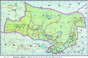 甘肅等處行中書省政區圖