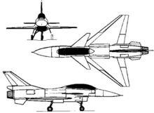 獅式戰鬥機 三視圖