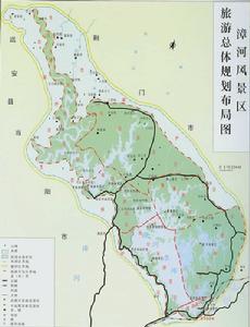 漳河風景區旅遊布局圖