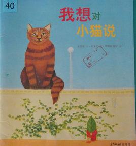 我想對小貓說