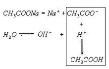 醋酸鈉水解