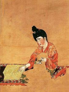 弈棋仕女圖