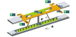 平安里站站內立體圖（4號線）