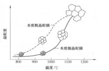 鋼的本質晶粒示意圖