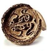 蛙紋瓦當 蛙紋瓦當