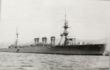 球磨號，攝於1930年3月的佐世保軍港
