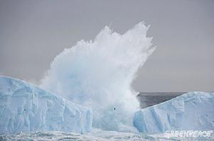 南極洲冰川消融.